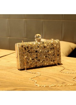 EVENING BAG WITH LONG CHAIN